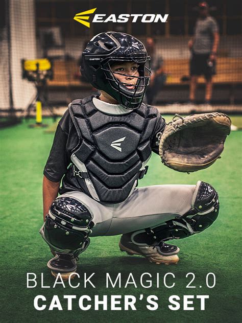 Easton black magic catcher set